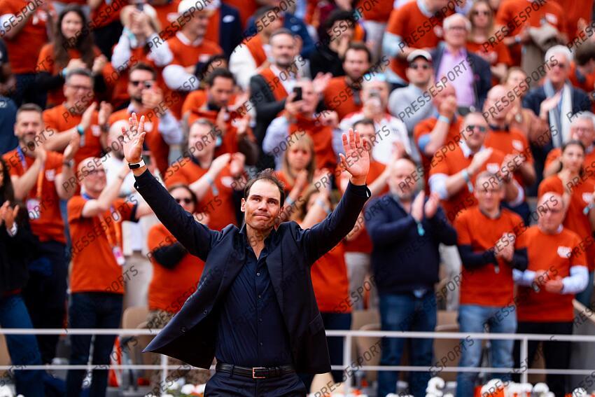 Rafael Nadal (ESP) hommage Céremonie d'hommage à Rafael Nadal HOMMAGE NADAL 