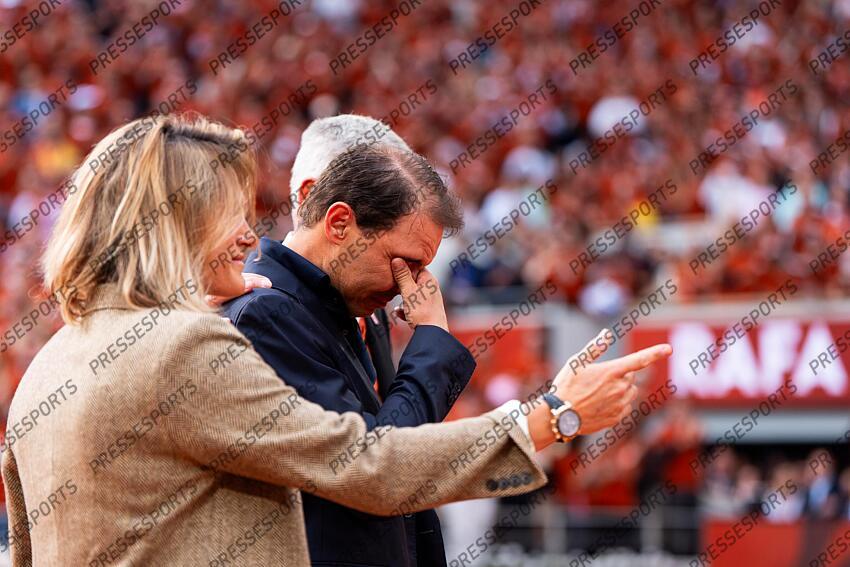 Rafael Nadal (ESP) hommage, Amelie Mauresmo (FRA) Gilles Moretton (FRA) Céremonie d'hommage à Rafael Nadal HOMMAGE NADAL 