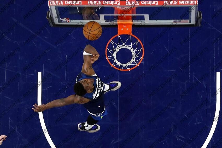 May 26, 2025; Minneapolis, Minnesota, USA; Minnesota Timberwolves guard Anthony Edwards (5) shoots the ball against the Oklahoma City Thunder during game four of the western conference finals for the 2025 NBA Playoffs at Target Center. Mandatory Credit: Bruce Kluckhohn-Imagn Images NBA: Playoffs-Oklahoma City Thunder at Minnesota Timberwolves 