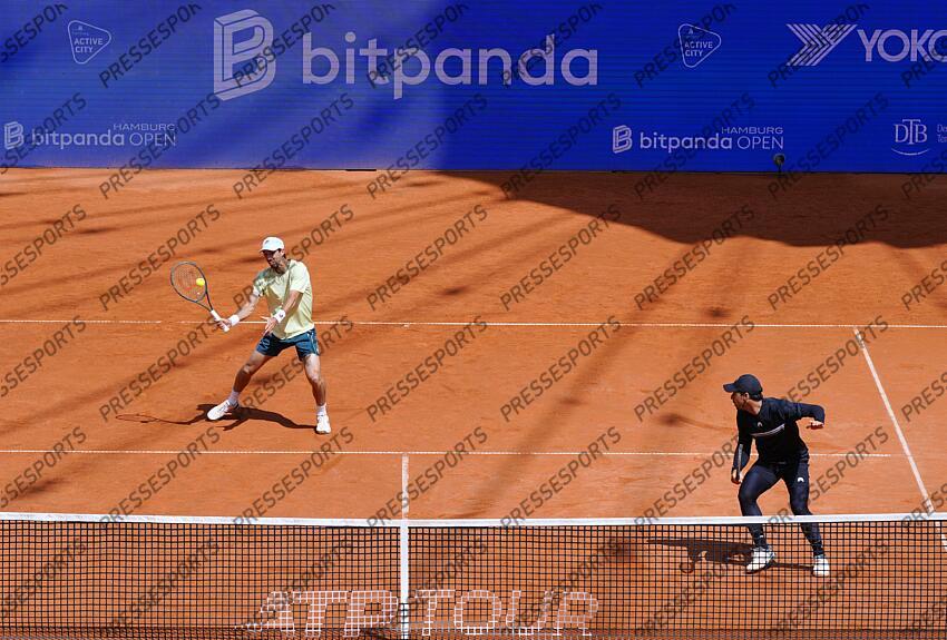 v.l. Andrea Molteni (Argentinien), Fernando Romboli (Brasilien) Hamburg, 23.05.2025, Tennis, Bitpanda Hamburg Open 2025, ATP 500, Herren Doppel HAMBOURG OPEN 