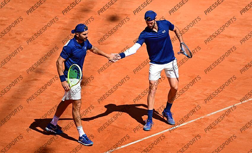 v.l. Simone Bolelli (Italien), Andrea Vavassori (Italien) Hamburg, 23.05.2025, Tennis, Bitpanda Hamburg Open 2025, ATP 500, Herren Doppel, Halbfinale HAMBOURG OPEN 