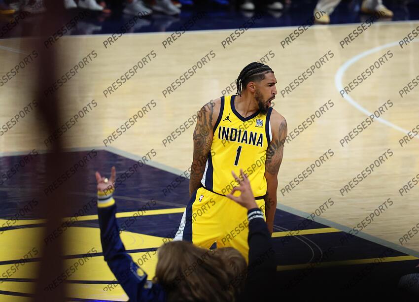 BASKET NBA PLAYOFFS 2025 NBA: Playoffs-New York Knicks at Indiana Pacers
