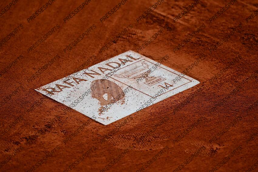 Plaque empreinte Rafael Nadal BUBLIK/DRAPER 