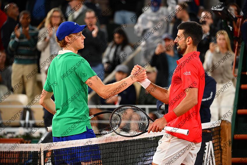 TENNIS ROLAND GARROS 2025 GRAND CHELEM 2025 SINNER / DJOKOVIC