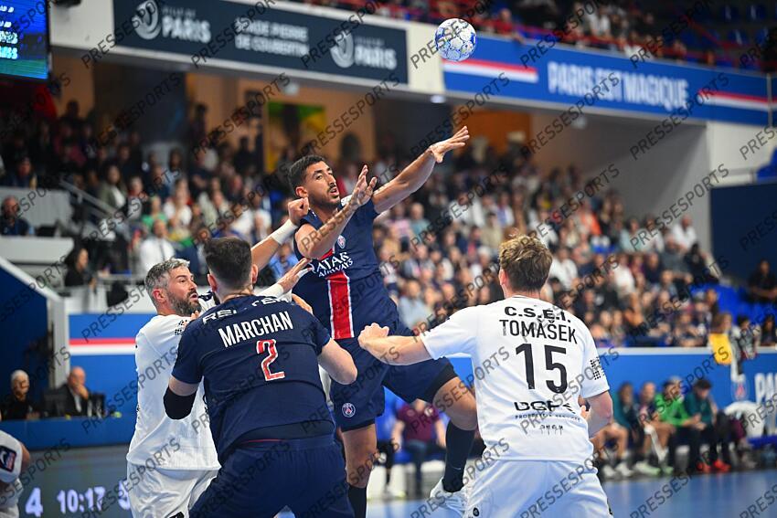 paturel (pierre) omar (yahia) PSG HANDBALL-CHAMBERY (30-23) 