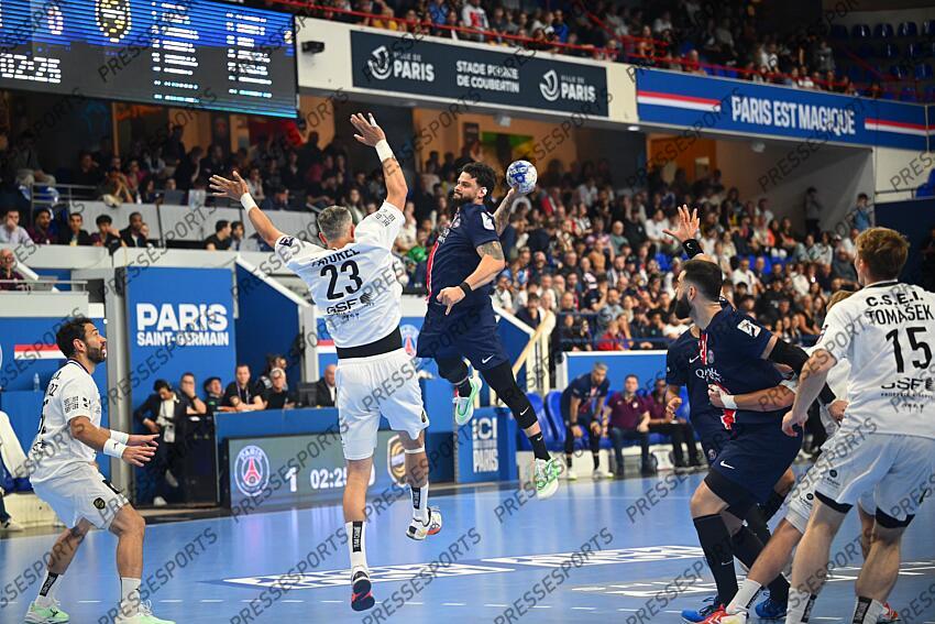 paturel (pierre) prandi (elohim) PSG HANDBALL-CHAMBERY (30-23) 