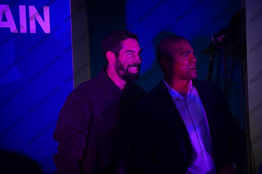 karabatic (nikola) narcisse (daniel) PSG HANDBALL-CHAMBERY (30-23) célébration du titre de champions de france 