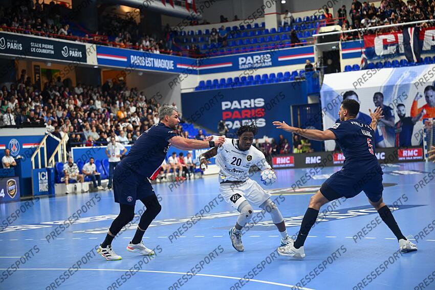 karabatic (luka) abdebreiman (yanis) omar (yahia) PSG HANDBALL-CHAMBERY (30-23) 