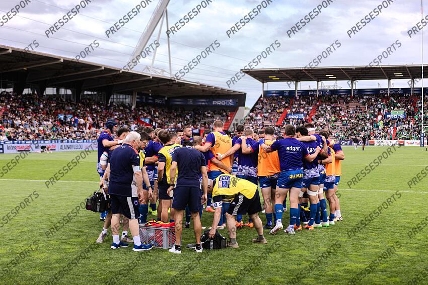 Echauffement equipe de Grenoble Avant match Pro D2 Finale 2025 MONTAUBAN - GRENOBLE Stade Ernest Wallon GRENOBLE-MONTAUBAN (19-24) 