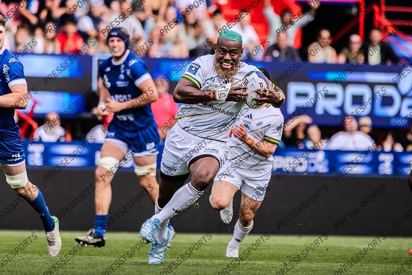 VICI (Josua) irresistible dans des courses folles Pro D2 Finale 2025 MONTAUBAN - GRENOBLE Stade Ernest Wallon GRENOBLE-MONTAUBAN (19-24) 