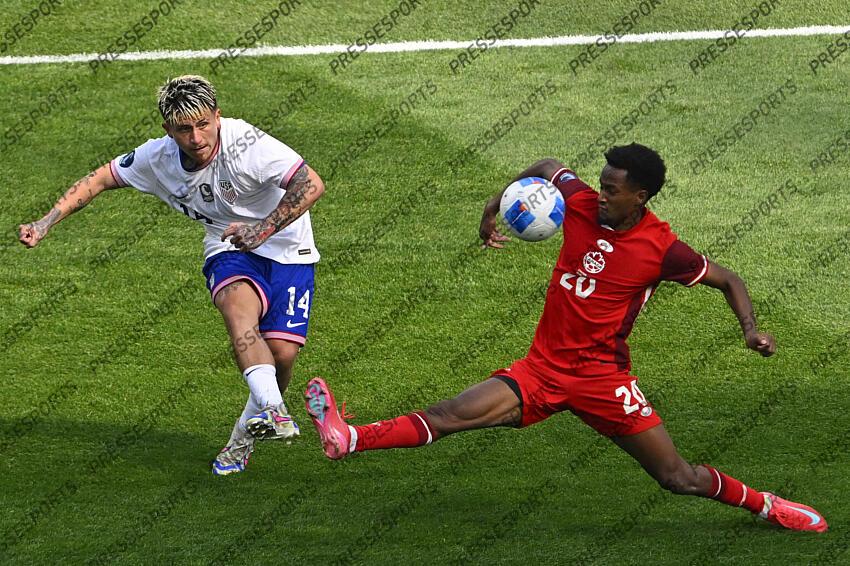 FOOT LIGUE DES NATIONS DE LA CONCACAF 2025 CANADA-ETATS-UNIS (2-1)