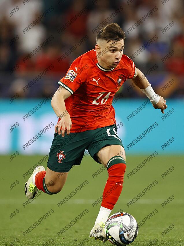 MUNCHEN - Francisco Conceicao of Portugal during the UEFA Nations League semifinal match Germany v. Portugal at the Munich Football Arena on June 4, 2025 in Munich, Germany. ANP | Hollandse Hoogte | MAURICE VAN STEEN ALLEMAGNE-PORTUGAL (1-2) 