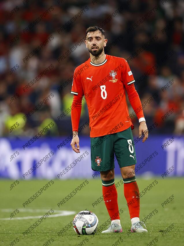 MUNCHEN - Bruno Fernandes of Portugal during the UEFA Nations League semifinal match Germany v. Portugal at the Munich Football Arena on June 4, 2025 in Munich, Germany. ANP | Hollandse Hoogte | MAURICE VAN STEEN ALLEMAGNE-PORTUGAL (1-2) 