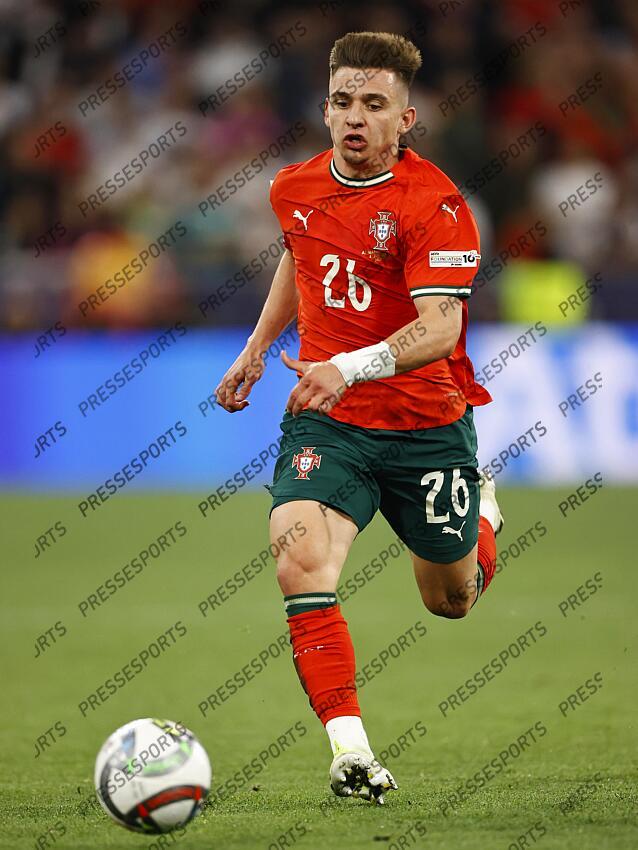 MUNCHEN - Francisco Conceicao of Portugal during the UEFA Nations League semifinal match Germany v. Portugal at the Munich Football Arena on June 4, 2025 in Munich, Germany. ANP | Hollandse Hoogte | MAURICE VAN STEEN ALLEMAGNE-PORTUGAL (1-2) 