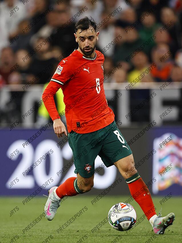 MUNCHEN - Bruno Fernandes of Portugal during the UEFA Nations League semifinal match Germany v. Portugal at the Munich Football Arena on June 4, 2025 in Munich, Germany. ANP | Hollandse Hoogte | MAURICE VAN STEEN ALLEMAGNE-PORTUGAL (1-2) 