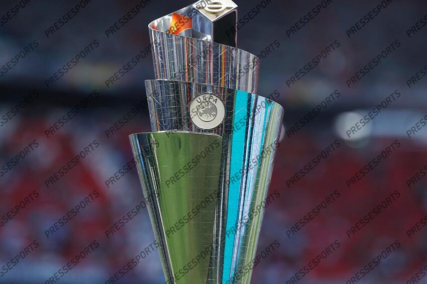 UEFA Nations League trophy, JUNE 4, 2025 - Football / Soccer : UEFA "Nations League" Semi-finals match between Germany 1-2 Portugal at the Munich Football Arena in Munich, Germany. (Photo by Mutsu Kawamori/AFLO) ALLEMAGNE-PORTUGAL (1-2) 