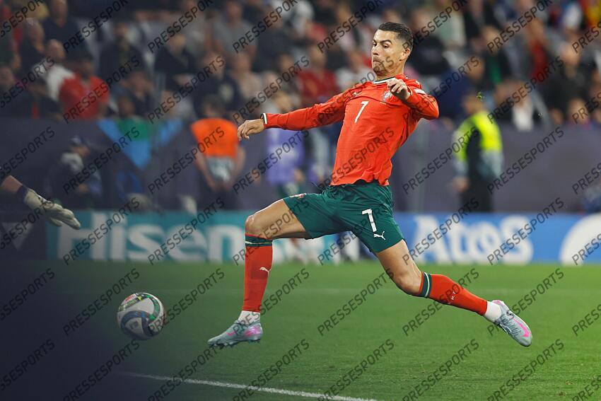 Cristiano Ronaldo (POR), JUNE 4, 2025 - Football / Soccer : UEFA "Nations League" Semi-finals match between Germany 1-2 Portugal at the Munich Football Arena in Munich, Germany. (Photo by Mutsu Kawamori/AFLO) ALLEMAGNE-PORTUGAL (1-2) 