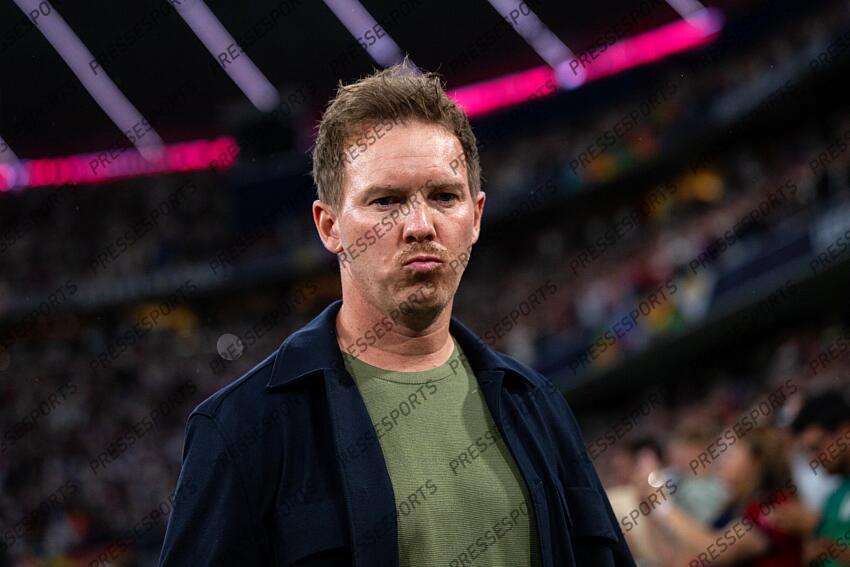 04.06.2025, Allianz Arena, Muenchen, GER, UEFA Nations League, Deutschland vs Portugal, Halbfinale, im Bild Julian Nagelsmann (Deutschland, Chef-Trainer) // during the UEFA Nations League semi final match between Germany and Portugal at the Allianz Arena in Muenchen, Germany on 2025/06/04. EXPA Pictures © 2025, PhotoCredit: EXPA/ Eibner-Pressefoto/ Memmler ATTENTION - OUT of GER ALLEMAGNE-PORTUGAL (1-2) 