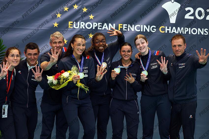 ESCRIME CHPTS D'EUROPE 2025 SABRE PAR EQUIPE FEMMES