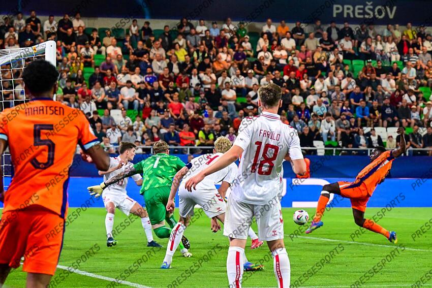 FOOT EURO ESPOIRS 2025 U21 PAYS BAS-U21 DANEMARK (1-2)
