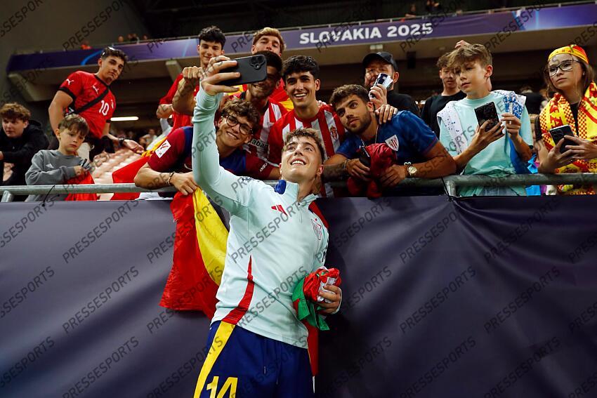 FOOT EURO ESPOIRS 2025 U21 ESPAGNE-U21 ITALIE (1-1)