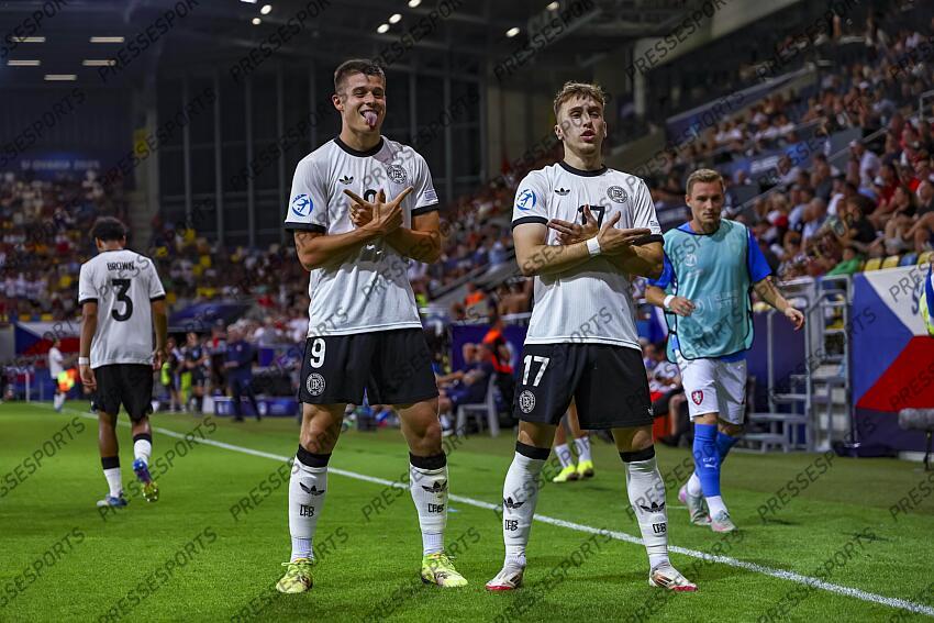 FOOT EURO ESPOIRS 2025 U21 REPUBLIQUE TCHEQUE-U21 ALLEMAGNE (2-4)