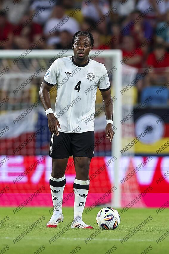 Bright Arrey-Mbi (Germany U21) during the UEFA Under 21 Slovakia 2025 match between Czech Republic U21 2-4 Germany U21 at DAC Arena Stadium on June 15, 2025 in Dunajska Streda, Slovakia. U21 REPUBLIQUE TCHEQUE-U21 ALLEMAGNE (2-4) 