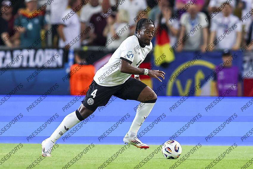 Bright Arrey-Mbi (Germany U21) during the UEFA Under 21 Slovakia 2025 match between Czech Republic U21 2-4 Germany U21 at DAC Arena Stadium on June 15, 2025 in Dunajska Streda, Slovakia. U21 REPUBLIQUE TCHEQUE-U21 ALLEMAGNE (2-4) 