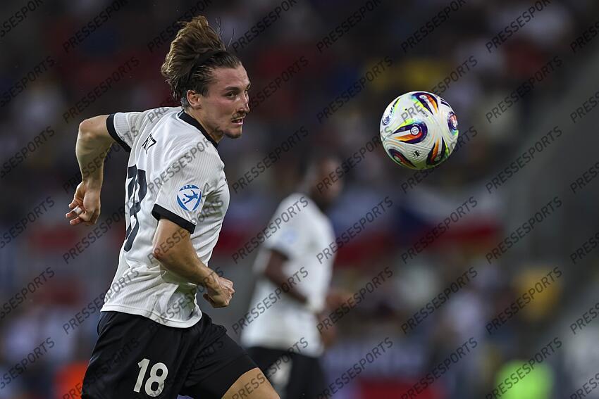 Rocco Reitz (Germany U21) during the UEFA Under 21 Slovakia 2025 match between Czech Republic U21 2-4 Germany U21 at DAC Arena Stadium on June 15, 2025 in Dunajska Streda, Slovakia. U21 REPUBLIQUE TCHEQUE-U21 ALLEMAGNE (2-4) 