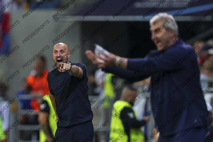 Antonio Di Salvo Coach (Germany U21) Jan Suchoparek Coach (Czech Republic U21) during the UEFA Under 21 Slovakia 2025 match between Czech Republic U21 2-4 Germany U21 at DAC Arena Stadium on June 15, 2025 in Dunajska Streda, Slovakia. U21 REPUBLIQUE TCHEQUE-U21 ALLEMAGNE (2-4) 