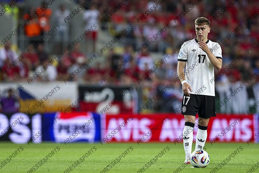 Brajan Gruda (Germany U21) during the UEFA Under 21 Slovakia 2025 match between Czech Republic U21 2-4 Germany U21 at DAC Arena Stadium on June 15, 2025 in Dunajska Streda, Slovakia. U21 REPUBLIQUE TCHEQUE-U21 ALLEMAGNE (2-4) 