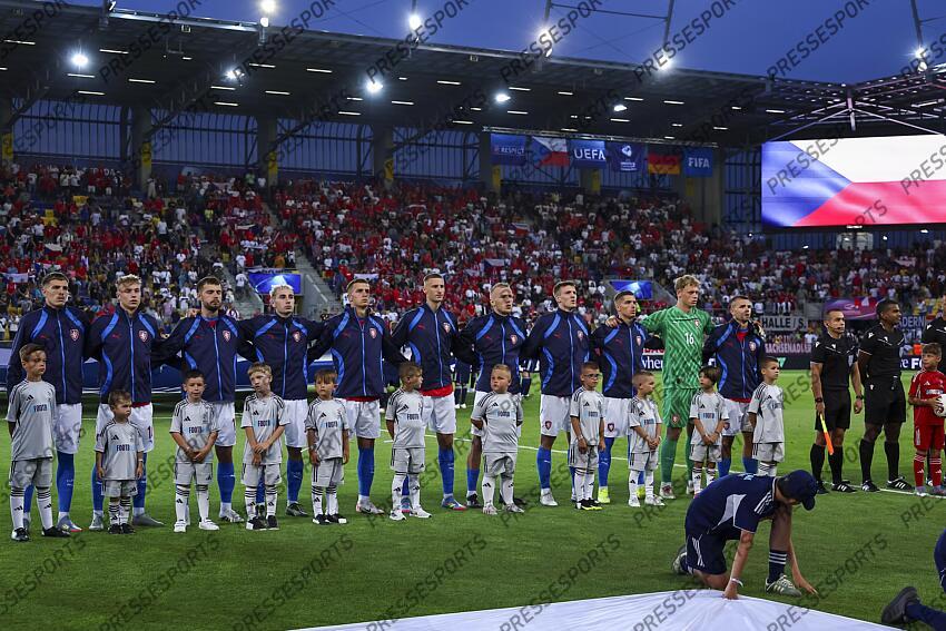Team (Czech Republic U21) during the UEFA Under 21 Slovakia 2025 match between Czech Republic U21 2-4 Germany U21 at DAC Arena Stadium on June 15, 2025 in Dunajska Streda, Slovakia. U21 REPUBLIQUE TCHEQUE-U21 ALLEMAGNE (2-4) 