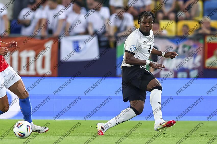Bright Arrey-Mbi (Germany U21) during the UEFA Under 21 Slovakia 2025 match between Czech Republic U21 2-4 Germany U21 at DAC Arena Stadium on June 15, 2025 in Dunajska Streda, Slovakia. U21 REPUBLIQUE TCHEQUE-U21 ALLEMAGNE (2-4) 