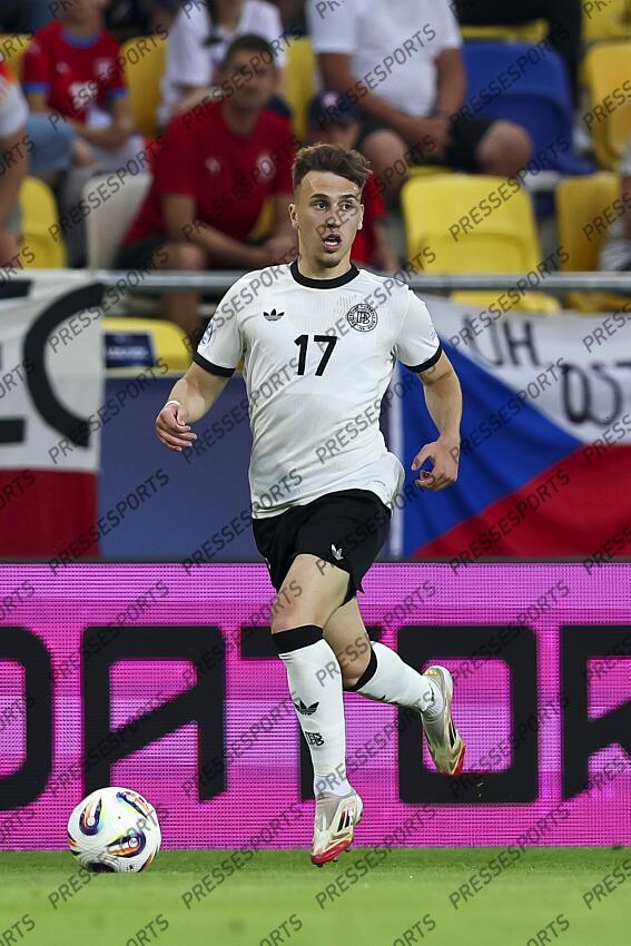 Brajan Gruda (Germany U21) during the UEFA Under 21 Slovakia 2025 match between Czech Republic U21 2-4 Germany U21 at DAC Arena Stadium on June 15, 2025 in Dunajska Streda, Slovakia. U21 REPUBLIQUE TCHEQUE-U21 ALLEMAGNE (2-4) 
