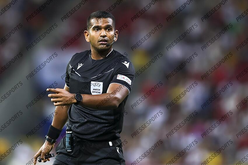 Alexis Herrera (Referee) during the UEFA Under 21 Slovakia 2025 match between Czech Republic U21 2-4 Germany U21 at DAC Arena Stadium on June 15, 2025 in Dunajska Streda, Slovakia. U21 REPUBLIQUE TCHEQUE-U21 ALLEMAGNE (2-4) 