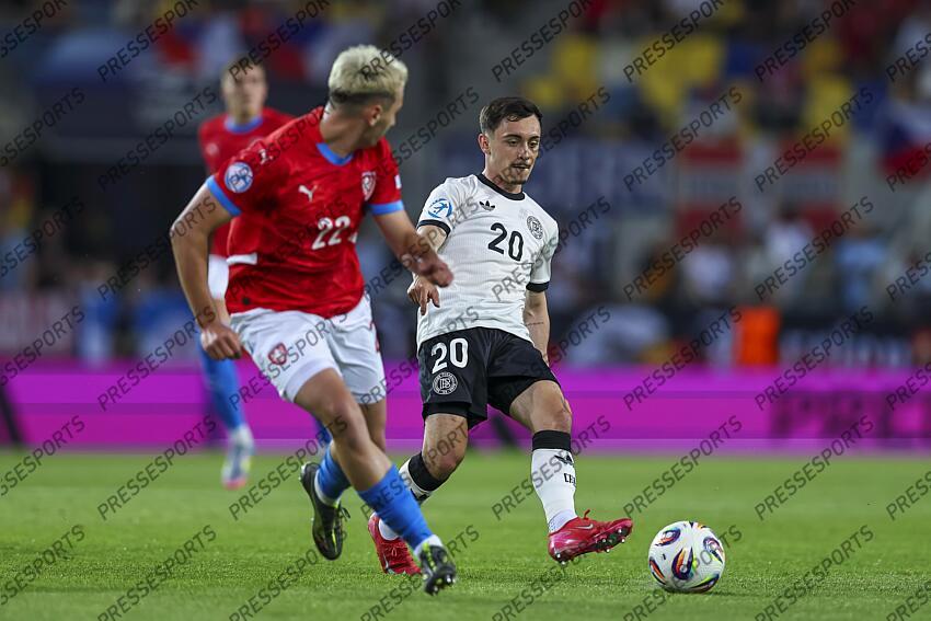 Paul Nebel (Germany U21) during the UEFA Under 21 Slovakia 2025 match between Czech Republic U21 2-4 Germany U21 at DAC Arena Stadium on June 15, 2025 in Dunajska Streda, Slovakia. U21 REPUBLIQUE TCHEQUE-U21 ALLEMAGNE (2-4) 