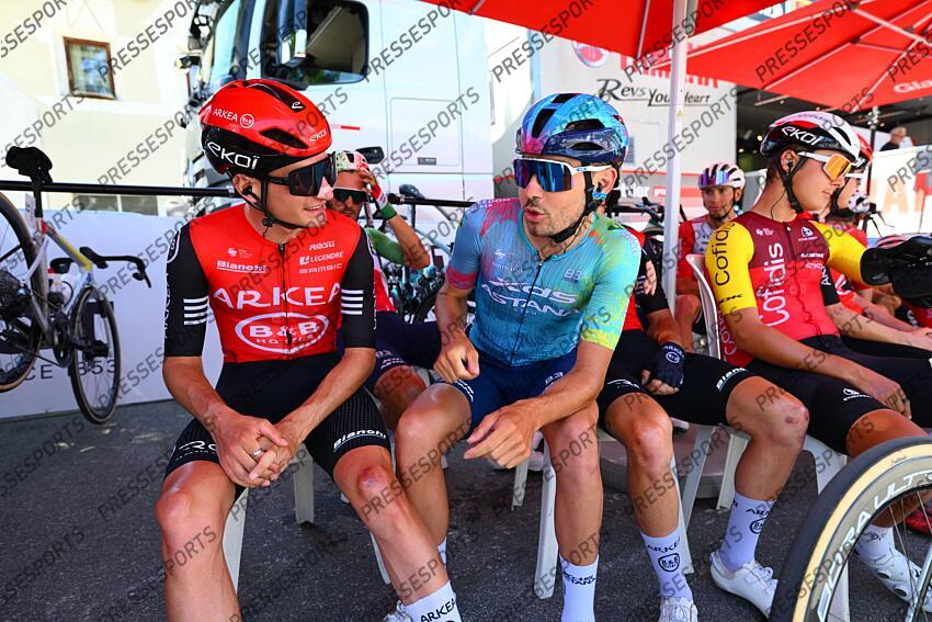 SANTA MARIA IN CALANCA, SWITZERLAND - JUNE 19 : Champoussin Clement (FRA) of XDS Astana Team during stage 5 of the 88th edition of Tour de Suisse an UCI World Tour 2.UWT cycling road race stage for Men Elite of 183.6 km with start in La Punt and finish in Santa Maria in Calanca on June 19, 2025 in Santa Maria in Calanca, Switzerland, 19/06/2025 ( Motordriver Kenny Verfaillie - Photo by Vincent Kalut / Photonews LA PUNT/SANTA MARIA IN CALANCA 